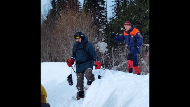 Пропавший на горе Аргыджек сноубордист Владимир Киюцин найден живым и здоровым