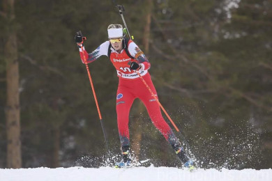 Красноярские биатлонистки завоевали бронзу чемпионата России в женской эстафете