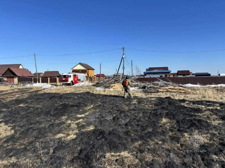 Жгут траву, не думая о возможных последствиях...