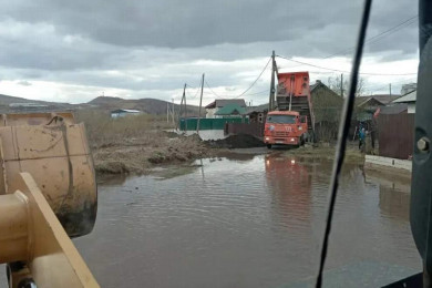 Вода подтопила несколько участков в разных районах города Красноярска