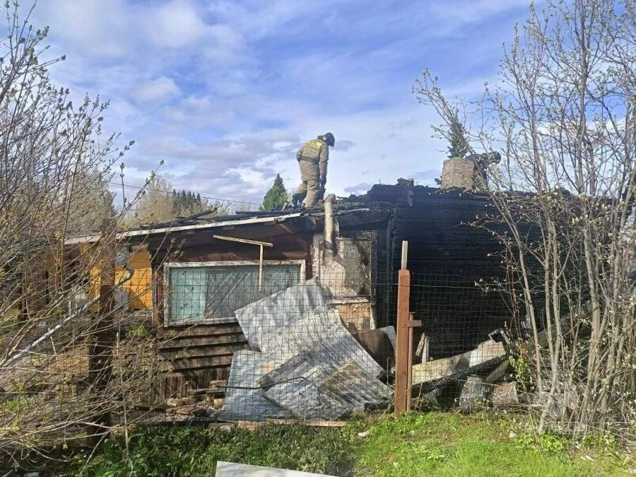 Тушение пожара в СНТ «Сокол»