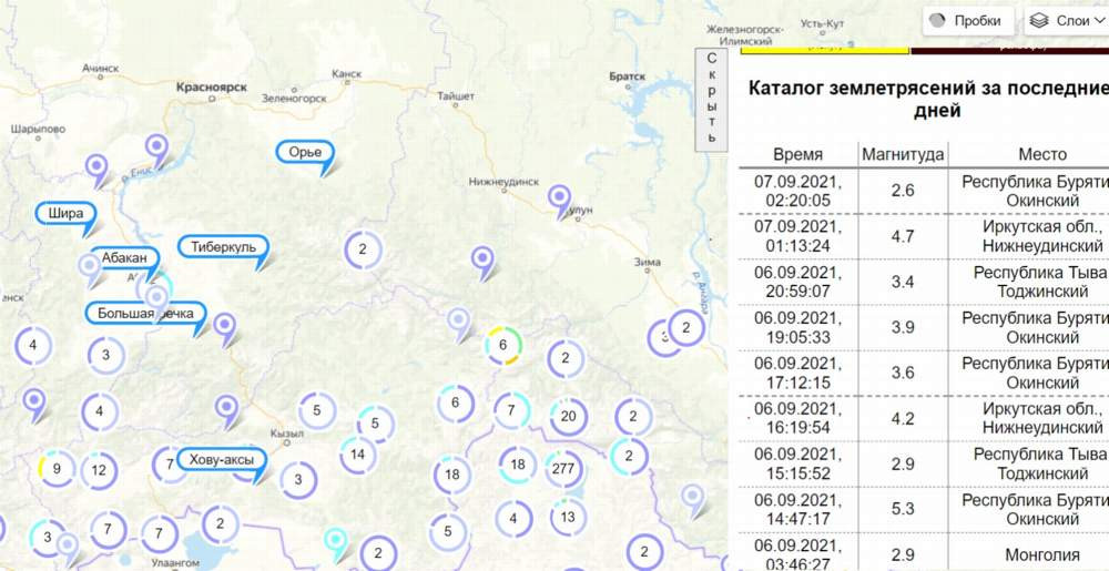 Карта осадков красноярского края