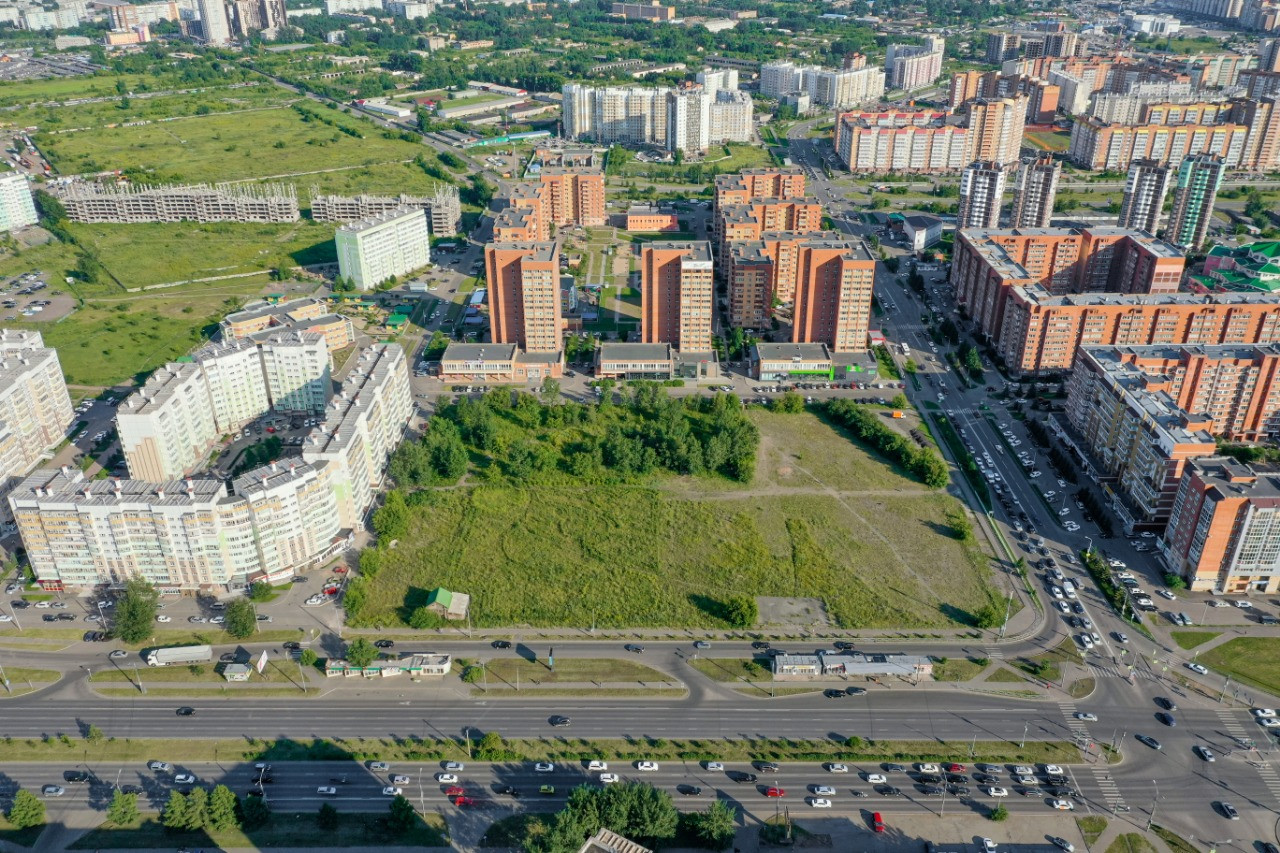 В Красноярске на месте бывшего рынка 