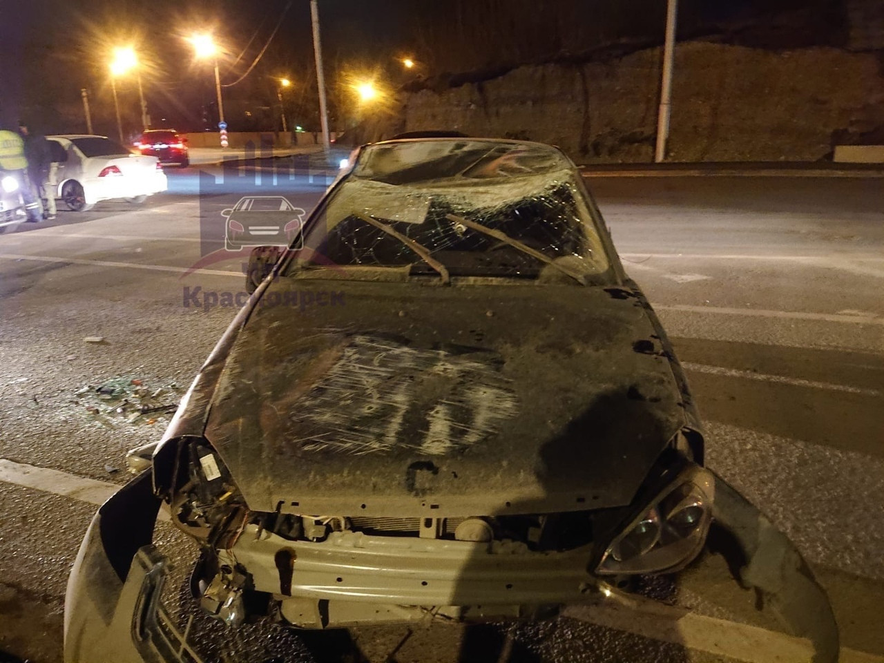 Лада Приора Ночью