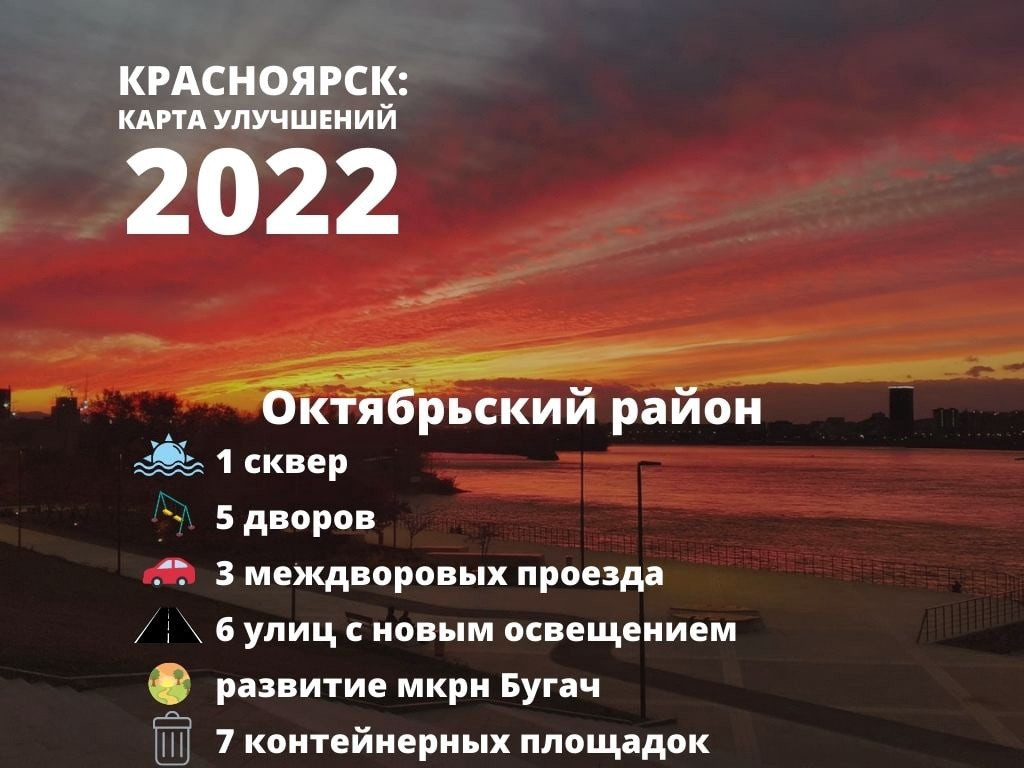 Рабочий день в апреле 2024 в субботу. Красноярск Октябрьский 2022. Что можно рассказать о Красноярске.