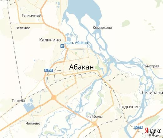 Покажи на карте абакан